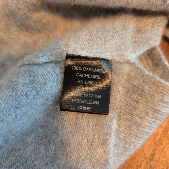 360 Skull Cashmere Cardigan Kenya Sweater Womens XS Gray Boho Cowgirl - Picture 4 of 5